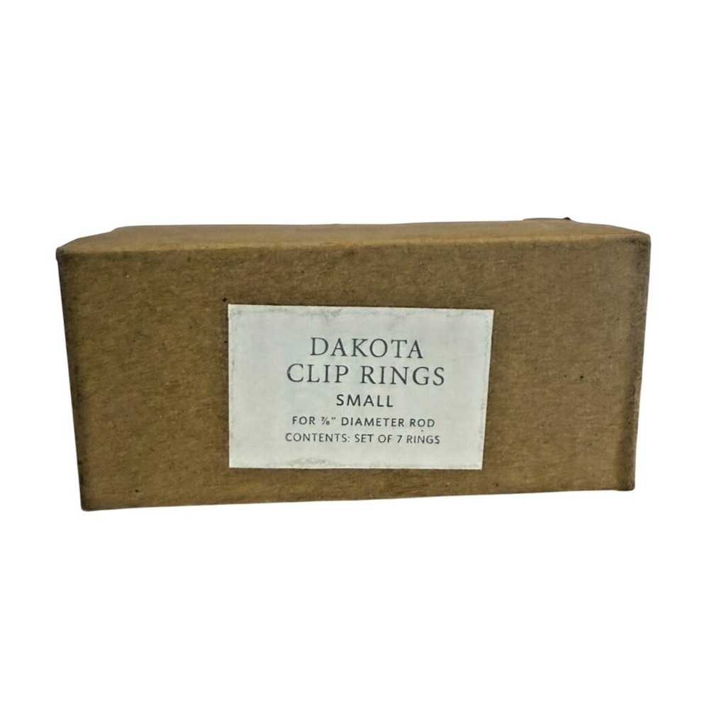 Restoration Hardware RH Dakota Clip Rings Small Vintage Nickel Set of 5 Open Box